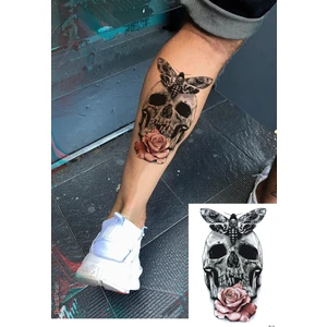 BP Tattoo Cranium Gerçekçi Kurukafa Dövmesi Büyük Boy Tattoo