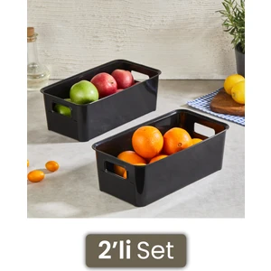 Pd Home 2li Kulplu Sepet Düzenleyici Siyah