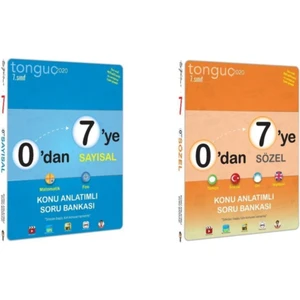 Tonguç Akademi 7. Sınıf 0'dan 7'ye Sayısal Konu Anlatımlı Soru Bankası - 7. Sınıf 0'dan 7'ye Sözel Konu Anlatımlı Soru Bankası