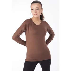 Kahve Tesettür Bluz 24765