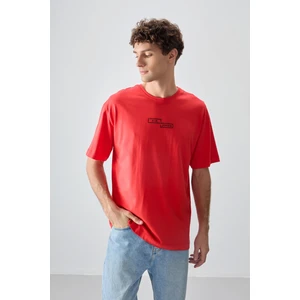 Air Jones Fiesta %100 Pamuk Kalın Yumuşak Dokulu Oversize Fit Baskılı Erkek T-Shirt - 88361