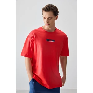 Air Jones Fiesta %100 Pamuk Kalın Yumuşak Dokulu Oversize Fit Baskılı Erkek T-Shirt - 88359