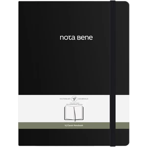 Victoria's Journals Nota Bene Classic Sert Kapak Defter, 19X25 Cm, Çizgili