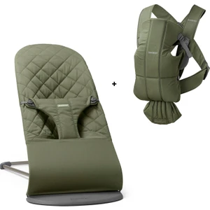Babybjörn Bliss Ana Kucağı & Kanguru Mini Cotton Yenidoğan Seti / Dark Green