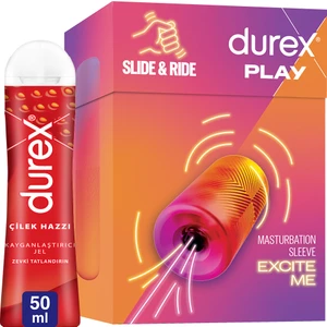 Manuel Mastürbatör + Durex Çilekli Jel 50ml