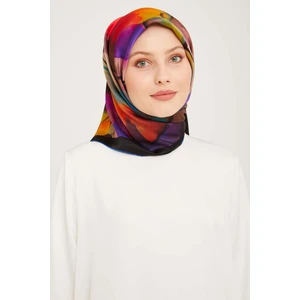 - Ipek Eşarp 2023/2024 Sonbahar Kış Twill Ipek Pembe Siyah 9014-01