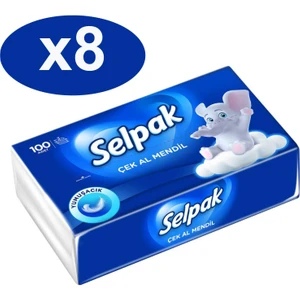 Çek Al Mendil 100 Adet x 8 Li Set