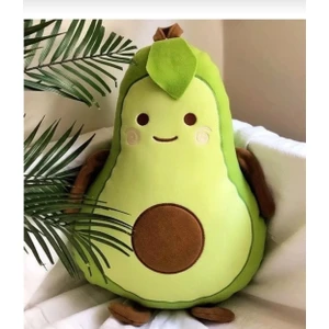 Sevimli Avokado Peluş Yastık & Uyku Arkadaşı & Oyuncak & Hediyelik 35 cm
