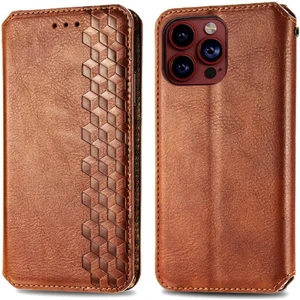 BDT Market Apple iphone 15 Için Kılıf Promax Cüzdan Fonksiyonu Deri Kılıf Moda Flip (Yurt Dışından)