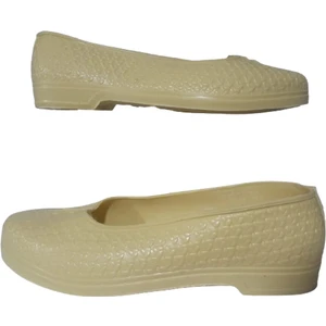 Yılnız Kadın Sarı Bağ Bahçe Iş Için Günlük Lastik Ayakkabı YAYLAA76-10