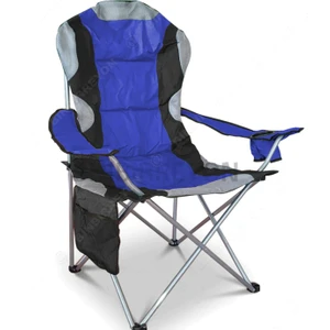 Tekno Trust Metal Mavi Kamp Sandalyesi Kamp Koltuğu Xxl Kalın Profil 120KG HA043-1 Taşıma Çantalı Tek Kişilik M
