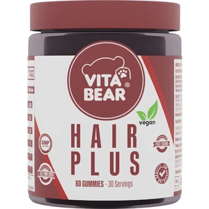 Vita Bear Hair Plus 60 Adet Vegan Biotin ve Vitamin İçeren Saç Sağlığını Destekleyen Yumuşak Gummy