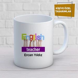 Casaba Hediyelik Kişiye Özel Isim Yazılabilir English Teacher Kupa Bardak