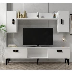 Demonte Dekor Plus Tv Ünitesi Takımı Beyaz-Beyaz