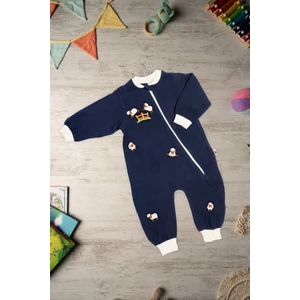 Becalm Online Be'calmonline - Organik Müslin - Uniseks - Uyku Tulumu - Lacivert