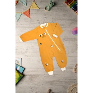 Becalm Online Be'calmonline - Organik Müslin - Uniseks - Uyku Tulumu - Hardal