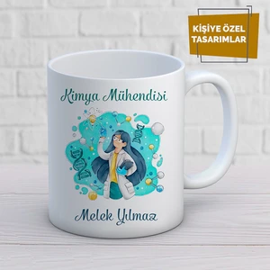Casaba Hediyelik Kişiye Özel Isim Yazılabilir Kimya Mühendisi Kupa Bardak
