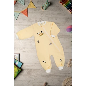 Becalm Online Be'calmonline - Organik Müslin - Uniseks - Uyku Tulumu - Sarı