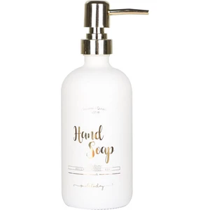 Binbirdemet Beyaz Cam El Sabunu Şişesi - 500 ml