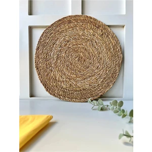 Supla Hasır Jüt Supla 6'lı Set Amerikan Servis Hasır 35 cm Çap