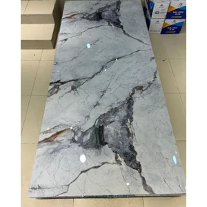 30X60 cm Sedef Mermer Desenli Kendinden Yapışkanlı Seramik Köpük Banyo Wc Kaplama Pvc Duvar Paneli