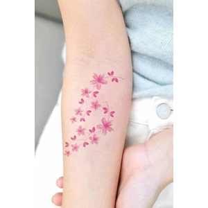 BP Tattoo Floral Mini Boy Renkli Çiçek Dövmesi