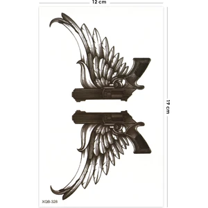 BP Tattoo Cehennem Melekleri Geçici Silahh Dövme Unisex Tattoo