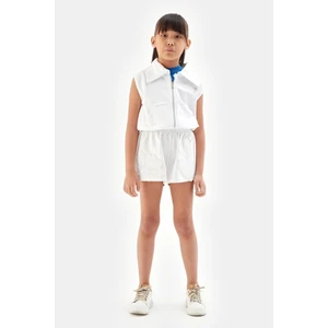 Bg Store Kız Çocuk Beyaz Yelek 23SS1TJ4413