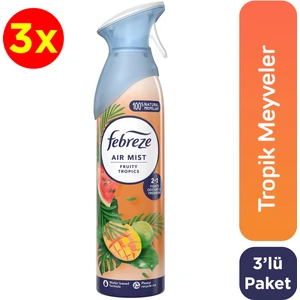 Hava Ferahlatıcı Sprey Oda Kokusu Tropik  185 ml x 3