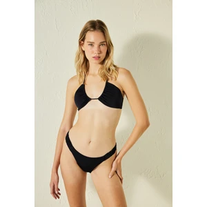 Basic Reverse Siyah V Bikini Üstü