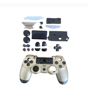 YUES PS4 DualShock 4 V1 Full Kasa + Tuş Takımı – JDM-001/011/020 Uyumlu, Dayanıklı Kaplama, Gold (Altın)