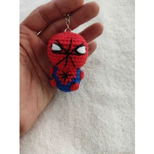 Trendo Gurumi Amigurumi Oyuncak Anahtarlık Hediyelik Spiderman (6 Cm)