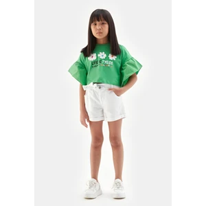 Bg Store Kız Çocuk Beyaz Şort 23SS0TJ4110