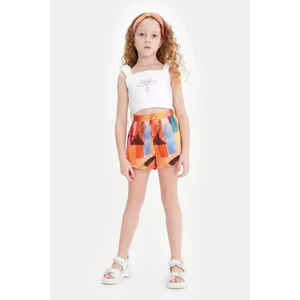 Bg Store Kız Çocuk Desenli Şort 23SS0TJ4107