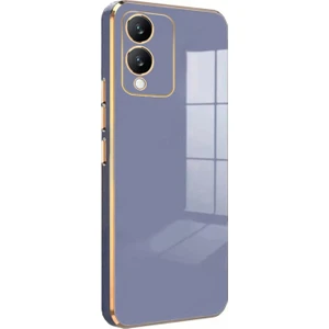 Vivo Y17S Kılıf Olive Plated Lavanta Grisi