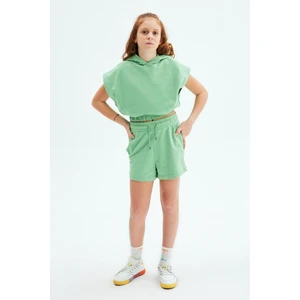 Kız Çocuk Yeşil Sweatshirt 23PSSTJ4406
