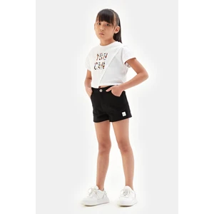 Bg Store Kız Çocuk Siyah Şort 23SS1TJ4114
