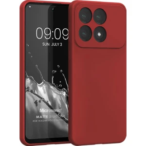 Matte Silicone Xiaomi Poco X6 Pro 5g Kılıf Kırmızı