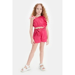 Bg Store Kız Çocuk Fuşya Şort 23SS0TJ4108