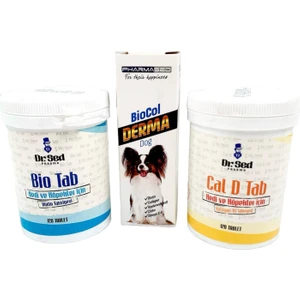 Köpekler Için Biocol + Biotin Tablet + Kalsiyum D3 Tablet