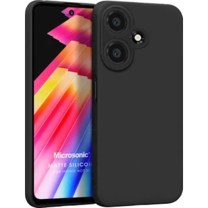 Matte Silicone Infinix Hot 30 Kılıf Siyah