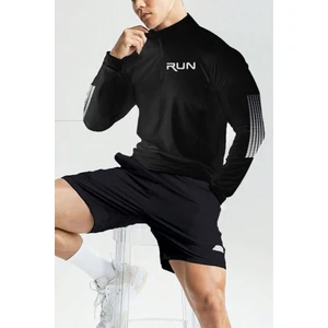 Ghassy Co. Erkek Running Hızlı Kuruma Nem Emici Teknik Performan Uzun Kollu T-Shirt