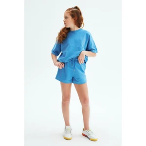 Bg Store Kız Çocuk Mavi Şort 23PSSTJ4104