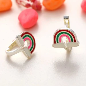 Serra Jewels Gümüş Gökkuşağı Çocuk Küpe