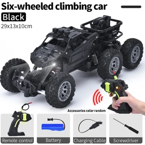 Uzaktan Kumandalı Oyuncak Araba Büyük Off-Road Altı Tekerlekli Yüksek Hızlı Drift Tırmanma Yarışı Şarjlı Elektrikli (Yurt Dışından)