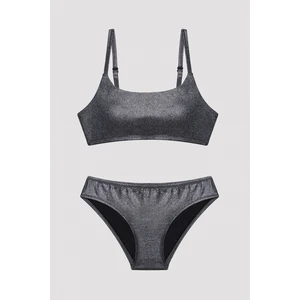 Genç Kız Silver Bandeau Çok Renkli Bikini Takımı