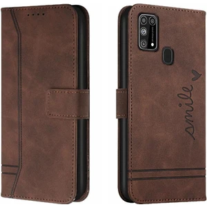 BDT Market Samsung Galaxy M31 Kart Yuvaları Için Telefon Kılıfı Kapak Flip Folio Cüzdan Pu (Yurt Dışından)