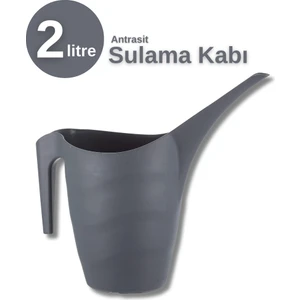 Plastik 2 Litre Bitki Sulama Kabı (Antrasit)