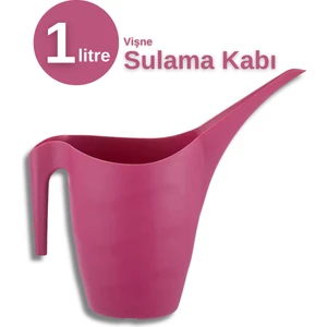 Plastik 1 Litre Bitki Sulama Kabı (Vişne)
