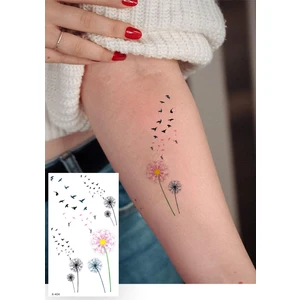 BP Tattoo Minimal Polen Geçici Dövme Dandelion Temalı 6x11 cm Kolay Uygulama